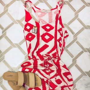 LOFT Coral Ikat Maxi
